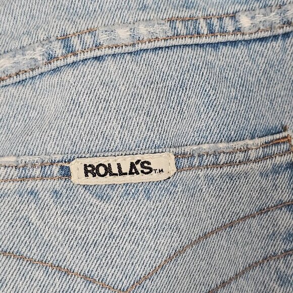Rollas Dusters High Rise Slim Jeans Old Stone Light Wash Denim Cotton Size 28 - Picture 12 of 16